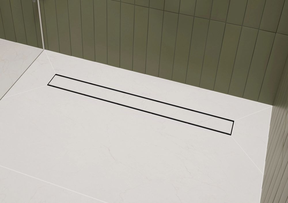 Водостічний жолоб з накладною панеллю Hansgrohe RainDrain Go сталь 56275800