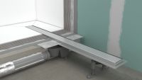 Водостічний жолоб з накладною панеллю Hansgrohe RainDrain Go сталь 56275800