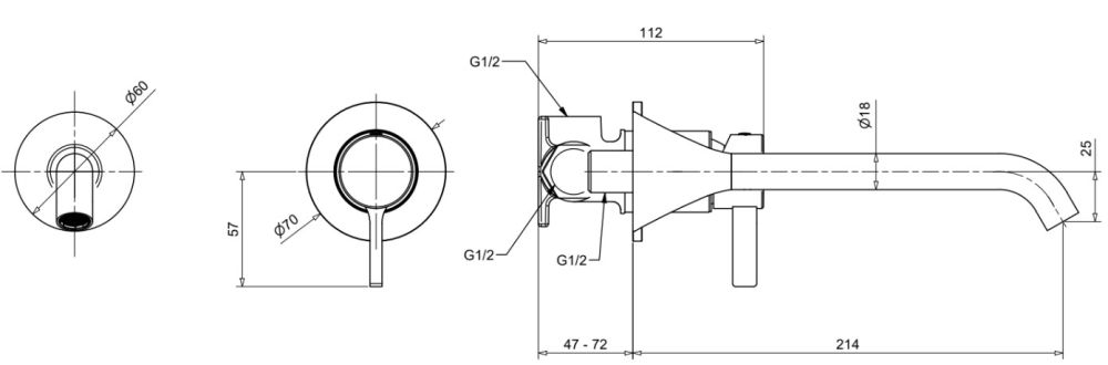 Змішувач для раковини Bugnatese Orion чорний матовий ORINE5645