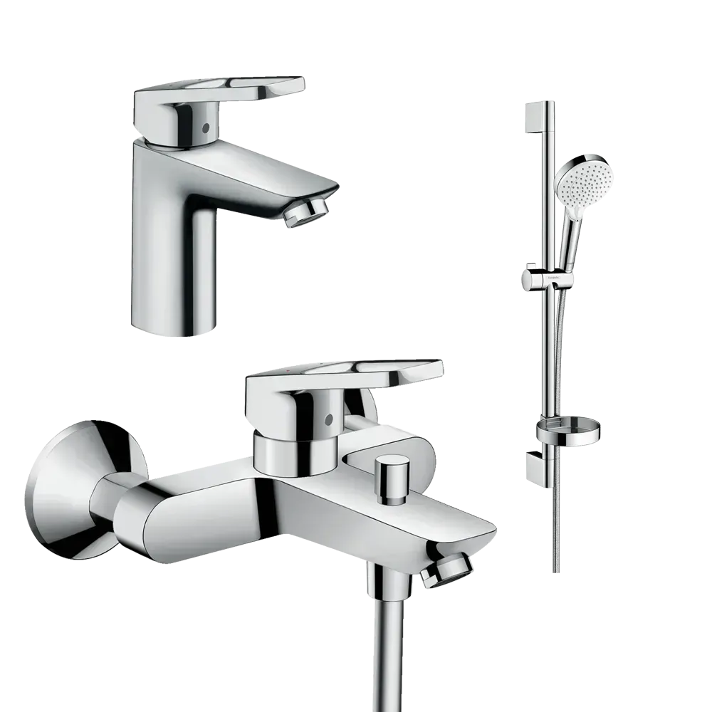 Набір змішувачів Hansgrohe Logis Loop 3 в 1 хром 1062019