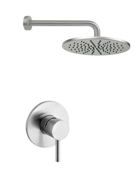 Душова система прихованого монтажу Paffoni Shower сталь KITLIG011ST