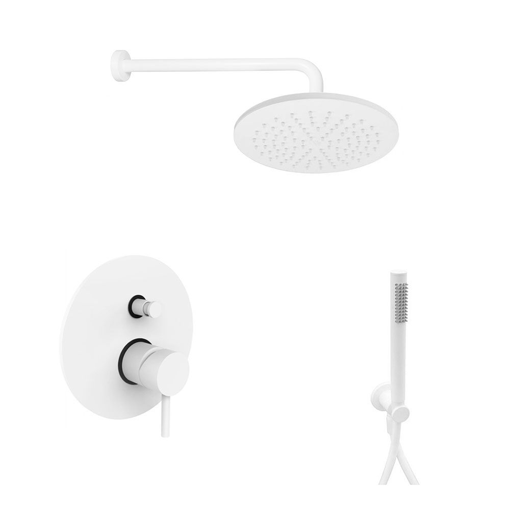 Душова система прихованого монтажу Paffoni Shower білий матовий KITLIG015BO