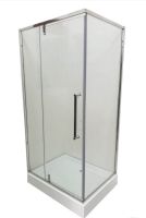 Душова кабіна Veronis 100x80 (Профіль - хром, скло - прозоре) KN-16-10 з піддоном