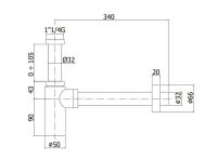 Сифон для раковин Paffoni Light хром ZACC240CR