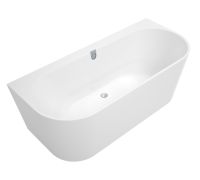 Ванна з матеріалу Quaryl® 180 х 80 см (білий alpin) Villeroy & Boch Oberon 2.0 UBQ180OBR9CD00V-01