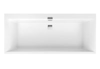 Ванна кварилова Villeroy & Boch Squaro Edge 170x75  BQ170SQE2DV-01 з ніжками і сифоном