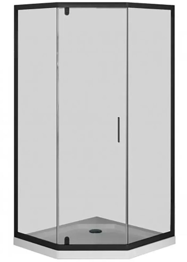 Душова кабіна Am.Pm Gem 90x90 (Профіль - чорний, скло - прозоре) W90UG-405-9090-BT