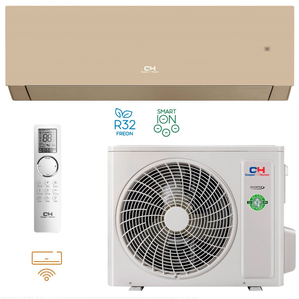 Кондиціонер тепловий насос Cooper&Hunter Majesty 70м² CH-S24FTXAM-GD