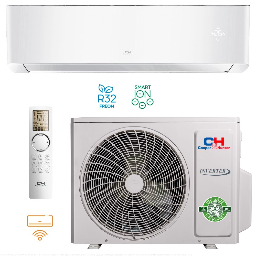 Кондиціонер тепловий насос Cooper&Hunter Supreme Continental 75м² CH-S24FTXAL2-WP