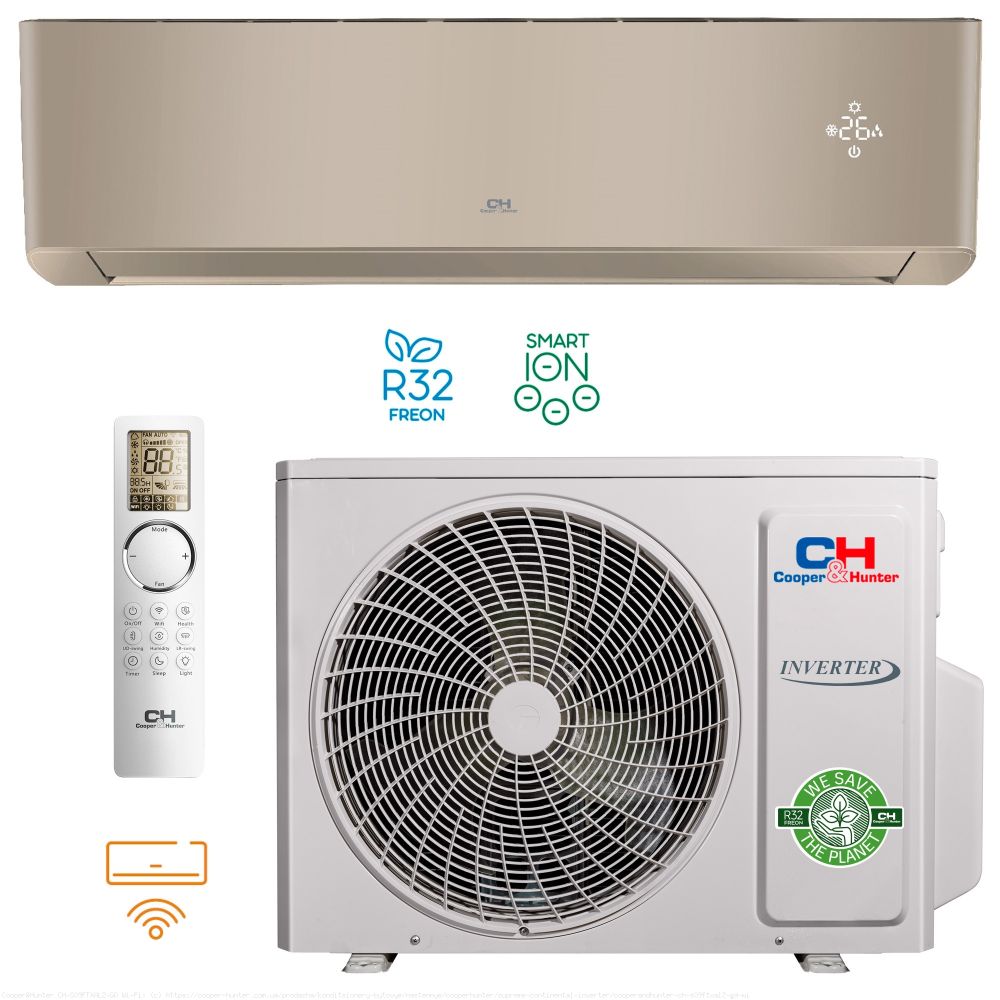 Кондиціонер тепловий насос Cooper&Hunter Supreme Continental 25м² CH-S09FTXAL2-GD