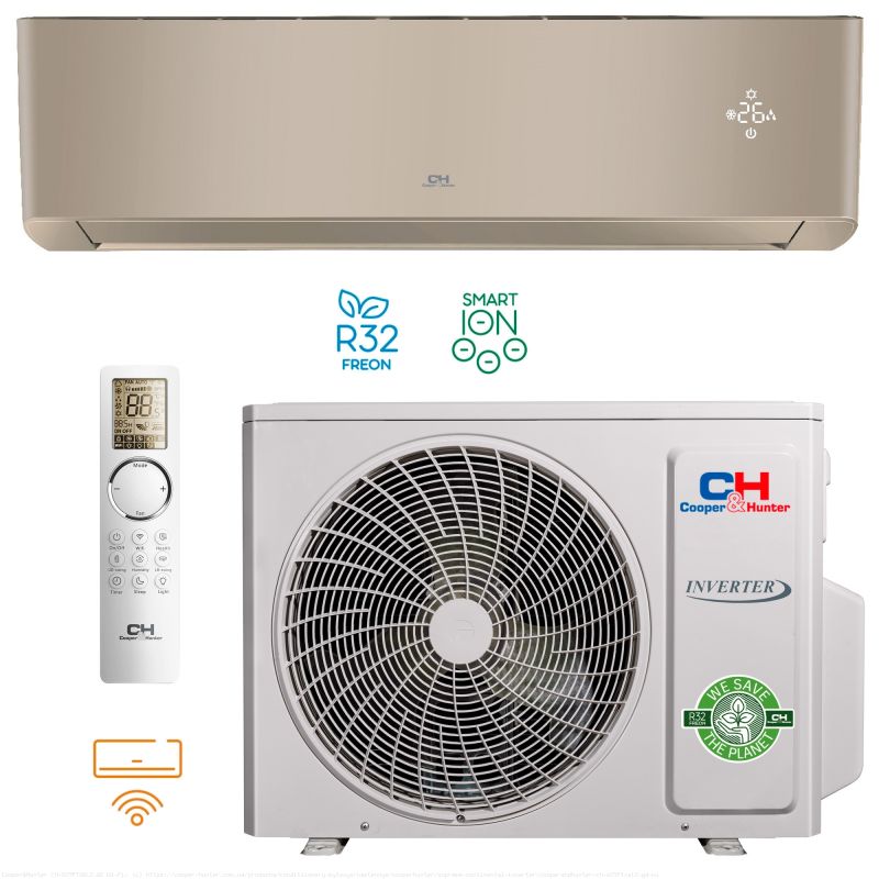 Кондиціонер тепловий насос Cooper&Hunter Supreme Continental 25м² CH-S09FTXAL2-GD