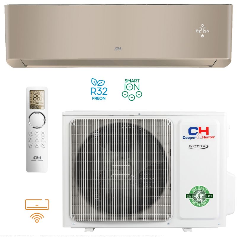 Кондиціонер тепловий насос Cooper&Hunter Supreme 25м² CH-S09FTXAM2S-GD