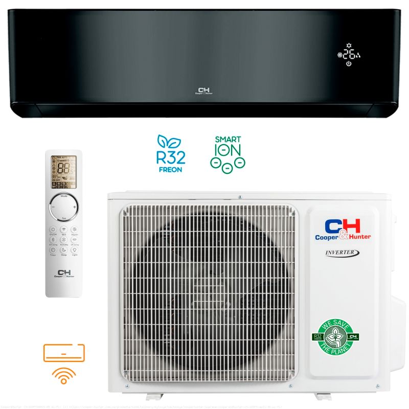 Кондиціонер тепловий насос Cooper&Hunter Supreme 35м² CH-S12FTXAM2S-FB