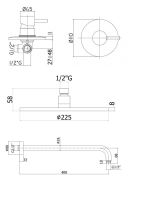 Душова система прихованого монтажу Paffoni Shower чорний матовий KITLIG011NO