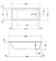Ванна акрилова Duravit No.1 180х80 700491000000000