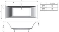 Ванна акрилова Ravak Favorit 180x80 XC00100124