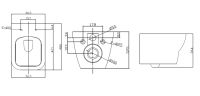 Унитаз подвесной Ravak Concept Style UP RimOff RKUM000008 с сиденьям Soft Close