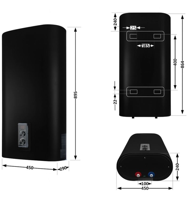 Водонагреватель накопительный Thermo Alliance Black 50 л DT50V20GPDD2B