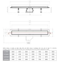 Душовий канал Pestan Confluo Primo Line 650 мм 13702503 з решіткою з нержавіючої сталі/під плитку