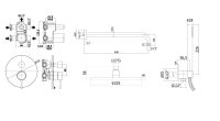 Душова система прихованого монтажу Paffoni Shower чорний матовий KITLIG019NO225
