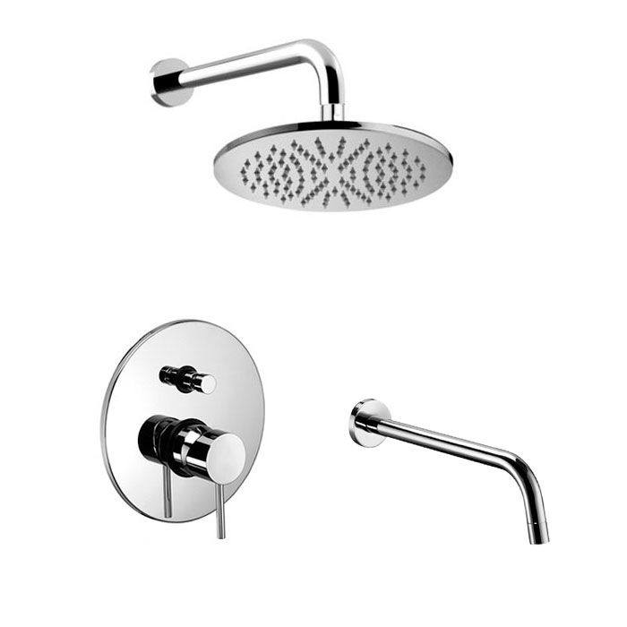 Душевая система скрытого монтажа Paffoni Shower хром KITLIG015CR225/248