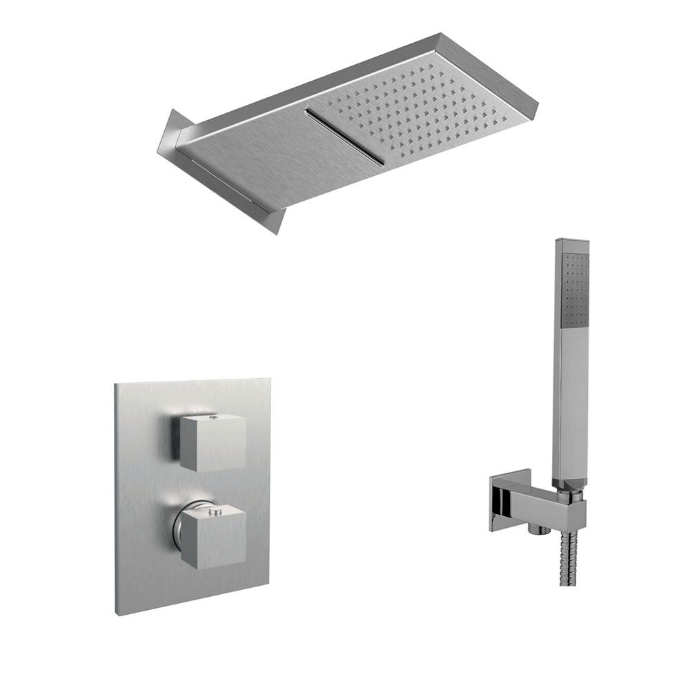 Душова система прихованого монтажу Paffoni Cascade Shower сталь KITLEQ519ST/M520