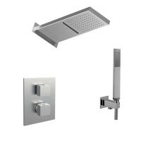 Душова система прихованого монтажу Paffoni Cascade Shower сталь KITLEQ519ST/M520