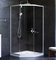 Душова кабіна Am.Pm Gem 90x90 (профіль — хром, скло — прозоре) W90UG-405-9090-MT
