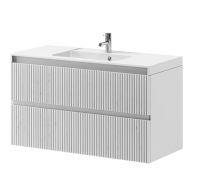 Тумба подвесная Koller Pool Line 100 см белый матовый LN0983WHITE с умывальником
