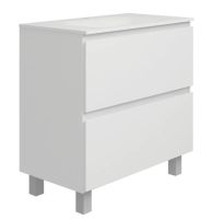 Тумба підлогова Koller Pool Edge 80 см білий глянцевий EDNEW080WHITE з умивальником