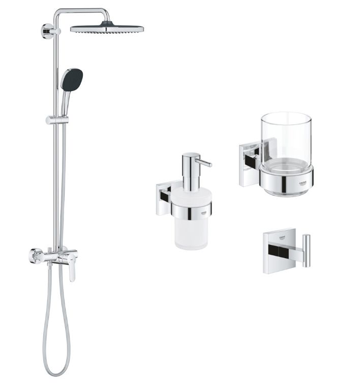 Душова система Grohe Vitalio Comfort QuickFix хром 2698540961BF з набором аксесуарів