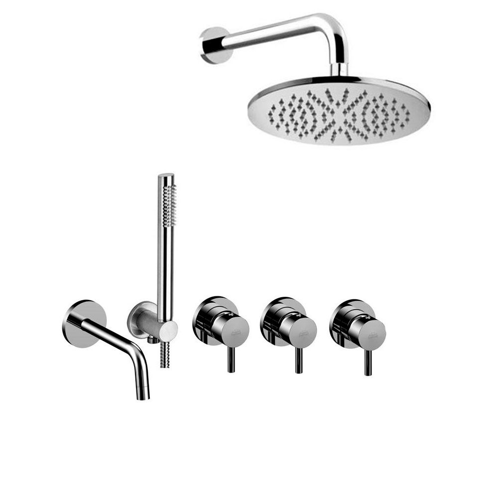 Душова система прихованого монтажу Paffoni Shower хром KITLIG011CR/225