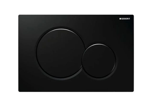 Клавиша смыва Geberit Sigma01 черный глянцевый 115.770.DW.5