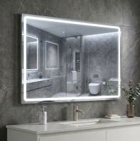 Дзеркало AquA PooL Aqua 100x70 88-Hra100s70-CWDd-mK з профілем матовий алюміній і Led підсвічуванням