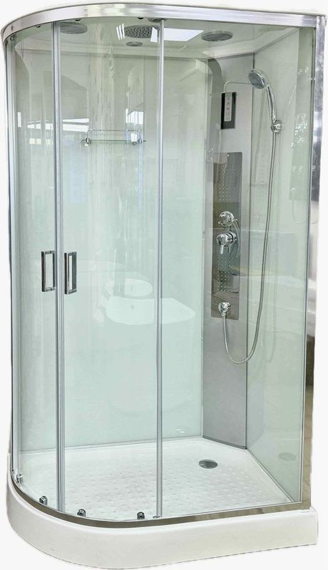 Гідромасажний бокс Veronis 120x80 (Профіль - хром, скло - прозоре) BN-4-120 R