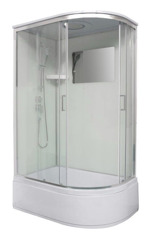 Душовий бокс Veronis 120x80 (Профіль - хром, скло - прозоре) BV-3-120 (L)