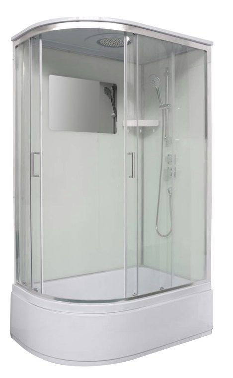 Душовий бокс Veronis 120x80 (Профіль - хром, скло - прозоре) BV-3-120 (R)