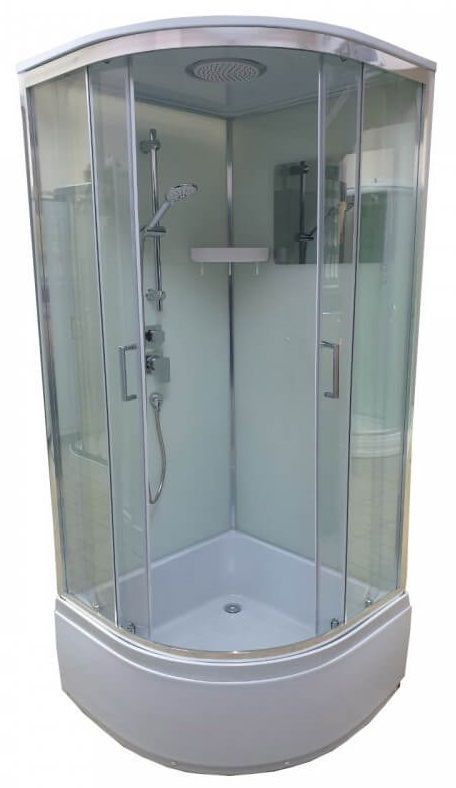Гидробокс Veronis 90x90 (Профиль - хром, стекло - прозрачное) BV-3-99