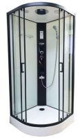 Гідромасажний бокс Veronis 90x90 (Профіль - чорний, скло - прозоре) BN-4-90