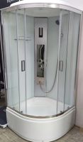 Гідромасажний бокс Veronis 100х100 (Профіль - хром, скло - прозоре) BV-4-100 (CHROME)