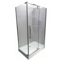Душова кабіна Veronis 110x80 (Профіль - хром, скло - прозоре) KN-8-09 без піддону