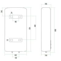 Водонагрівач накопичувальний Thermo Alliance 50 л DT50V20G(PD)/2