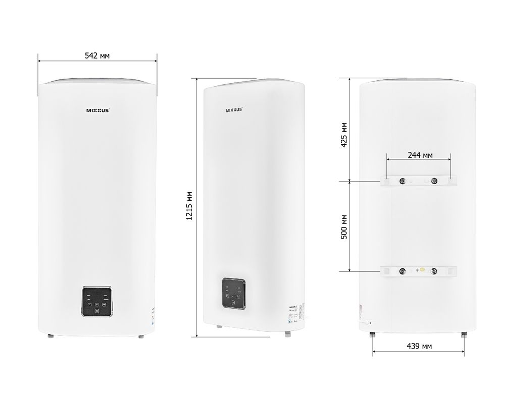 Водонагрівач накопичувальний Mixxus EWH-10100 Flat Dry 100 л WH0599