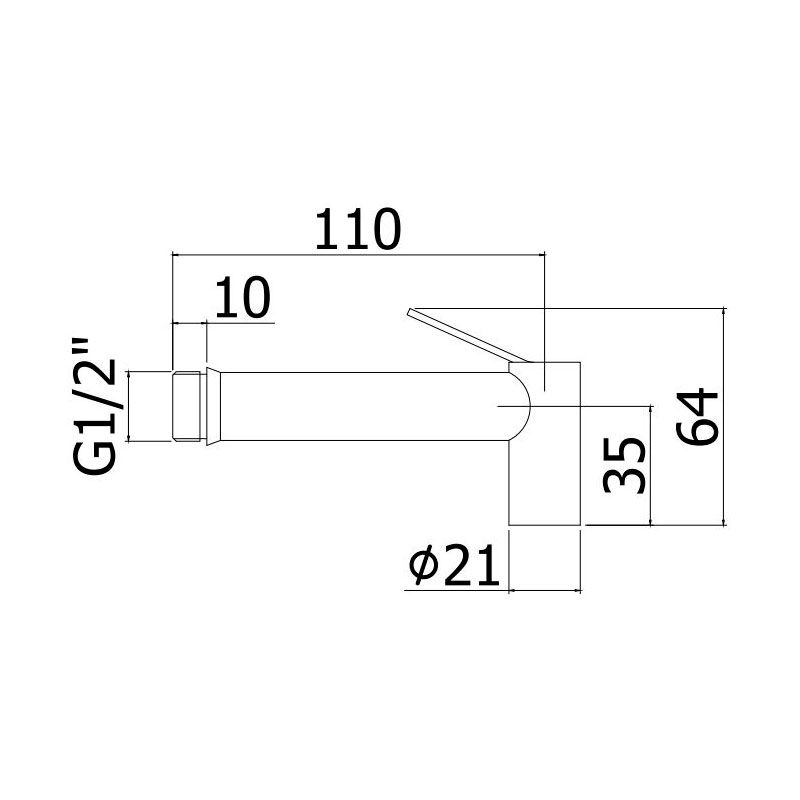 Лійка гігієнічного душу Paffoni Tweet Round хром ZDOC120CR