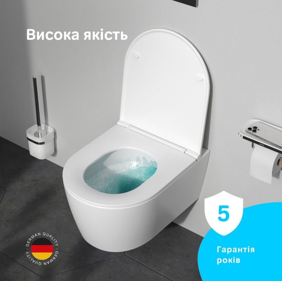 Унітаз підвісний Am.Pm Func AquaSpin CFA1902SC із сидінням Soft Close