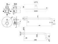 Душевая система скрытого монтажа Paffoni Shower хром KITLIG015CR225/248