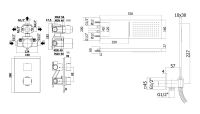 Душова система прихованого монтажу Paffoni Cascade Shower сталь KITLEQ519ST/M520