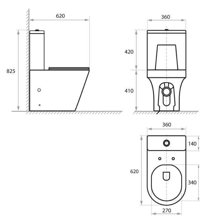 Унитаз напольный Koller Pool Grace Smart 0569550119 с бачком и сиденьем Soft Close