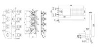 Душова система прихованого монтажу Paffoni Modular Box чорний матовий KITMDE019NO