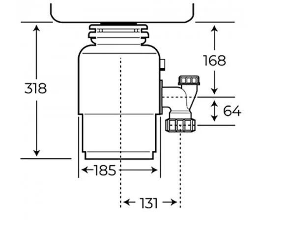 Подрібнювач харчових відходів Teka TR 750 115890014